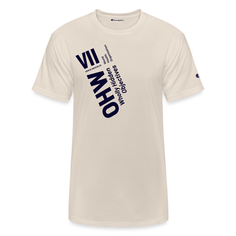 WHO Blue Acro Champion Tee - Sand