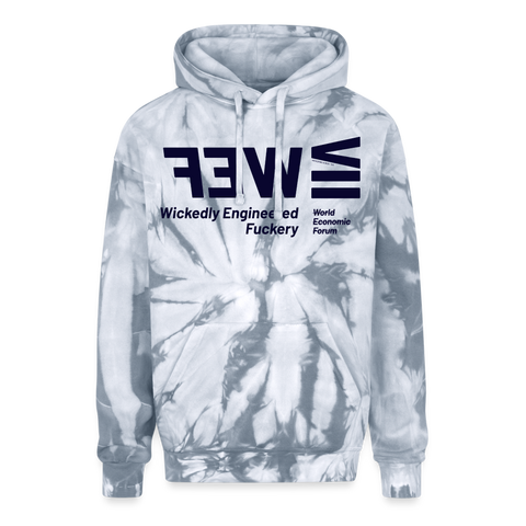 WEF Blue Acro Hoodie - spider silver