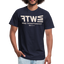 WTF Beige Acro B&C Tee - navy