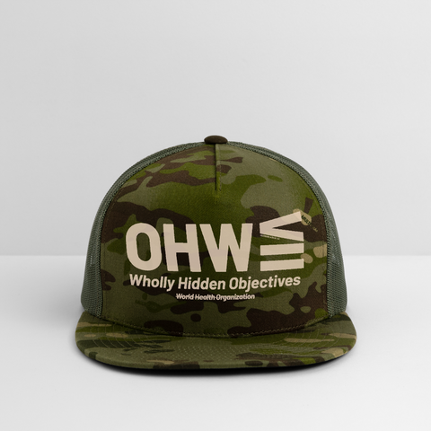 WHO Beige Acro Truckers Hat - MultiCam\green