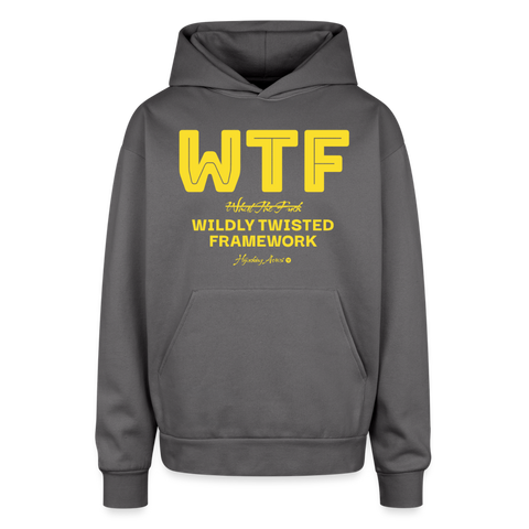 WTF Oversized Hoodie - graphite gray