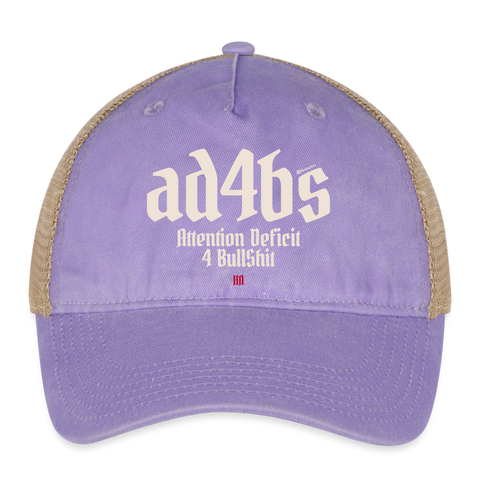 AD4BS Beige Acro Hat - washed purple/beige