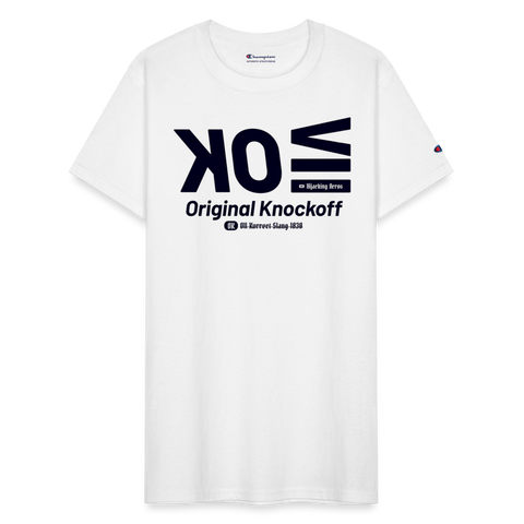 OK Blue Acro Champion Tee - white