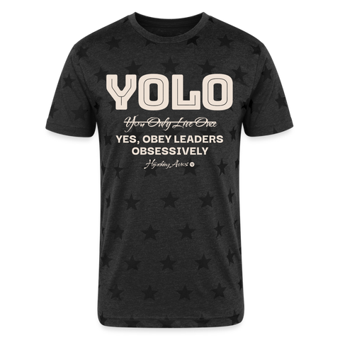 YOLO Heavy Tee - charcoal star 