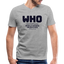 WHO V Neck - heather gray