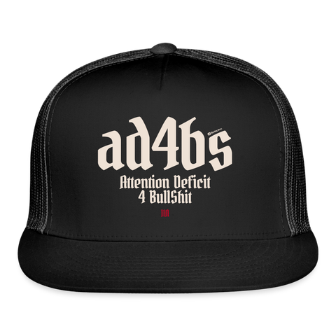 AD4BS Beige Acro Trucker Hat - black/black