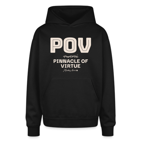 POV Oversized Hoodie - black