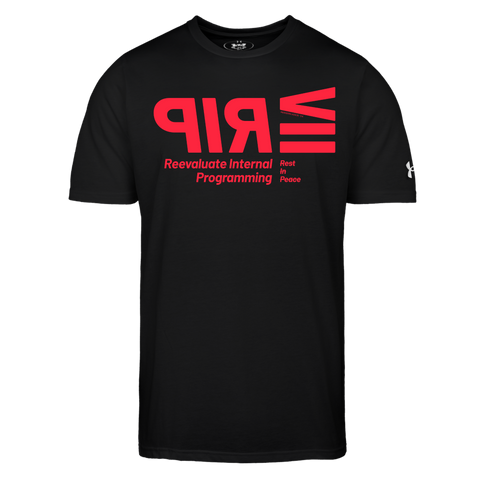 RIP Red Acro Under Armor Tee - black