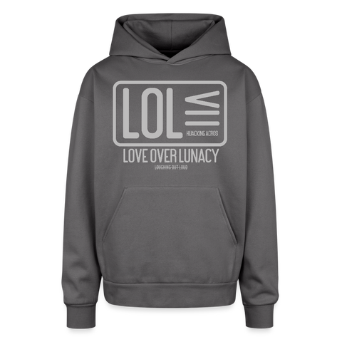 LOL Oversized Hoodie - graphite gray
