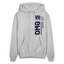 GMO Blue Logo Hoodie - heather gray