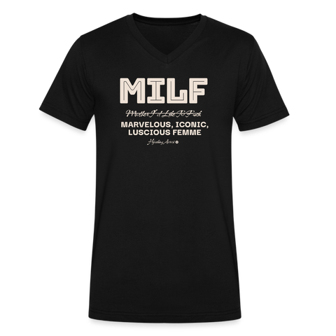 MILF V Neck - black