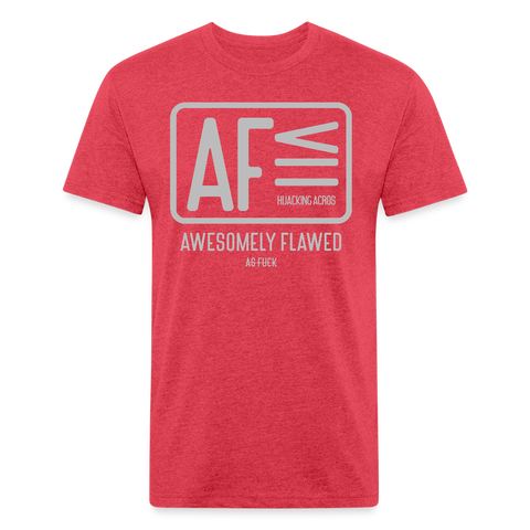 AF Tee - heather red