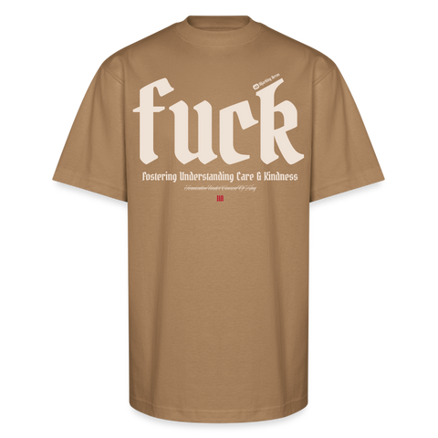 FUCK Beige Acro Heavy Tee - khaki