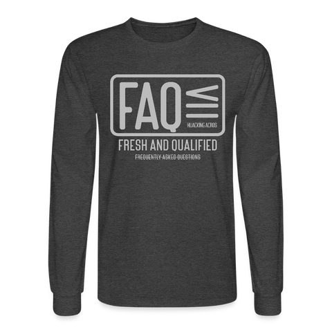 FAQ Long Sleeve - heather black