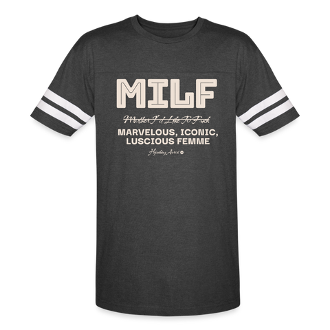 MILF Tee - vintage smoke/white