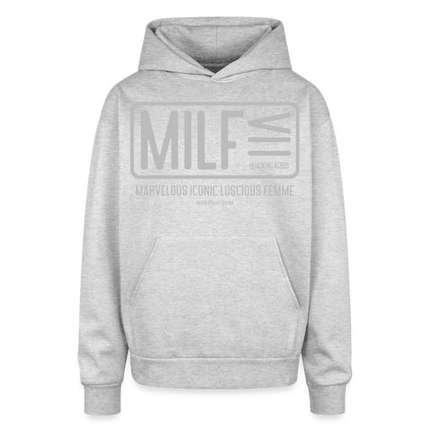 MILF Oversized Hoodie - heather grey