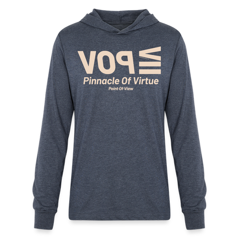 POV Beige Acro B&C Long Sleeve - heather navy