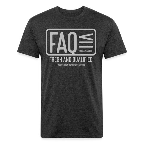 FAQ Tee - heather black