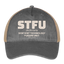 STFU Hat - washed black/beige