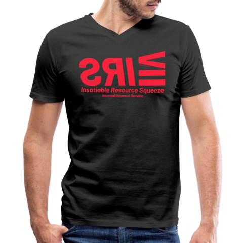 IRS Red Acros B&C V Neck - black