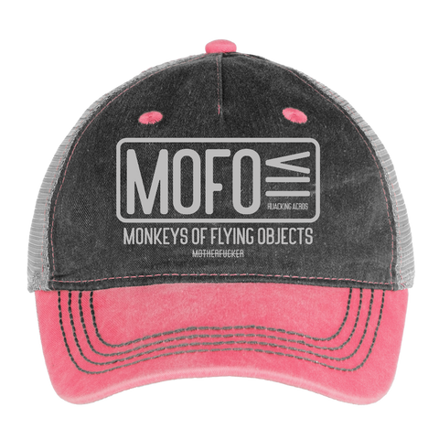 MOFO Vintage Hat - washed pink / silver 
