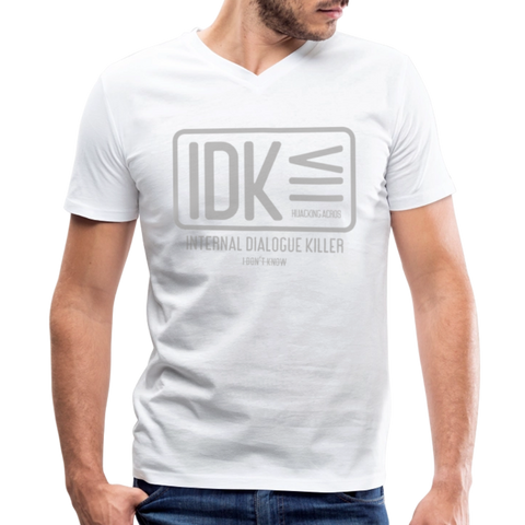 IDK V Neck - white