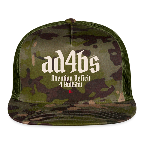 AD4BS Beige Acro Trucker Hat - MultiCam\green