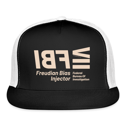 FBI Beige Acros Tuckers Hat - black/white