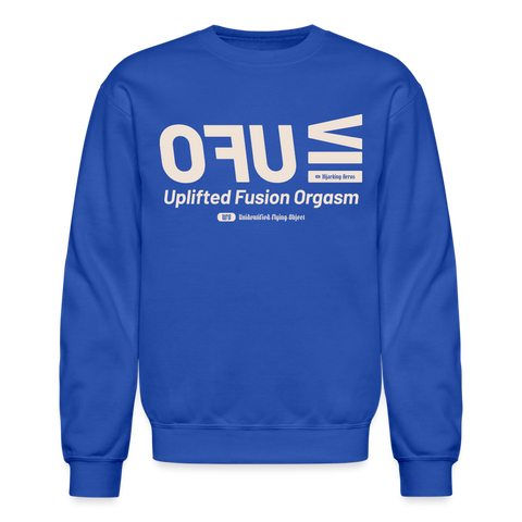 UFO Beige Acro Gildan Sweat - royal blue