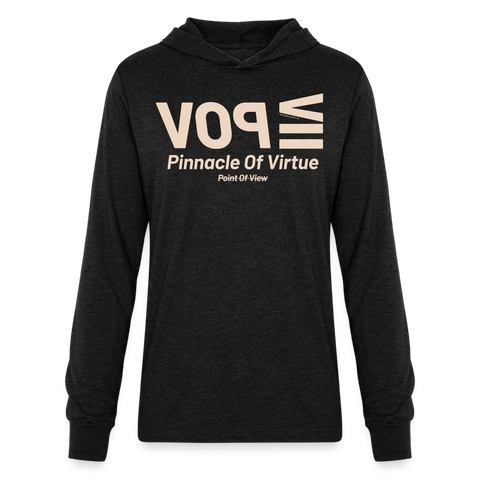 POV Beige Acro B&C Long Sleeve - heather black