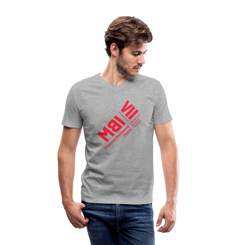 IBM Red Acro V Neck - heather gray