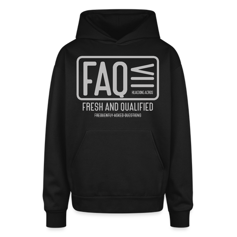 FAQ Oversized Hoodie - black