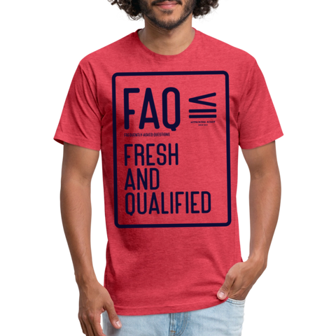 FAQ Tee - heather red