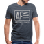 AF V Neck - heather navy