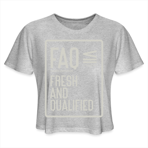 FAQ Tee - heather gray