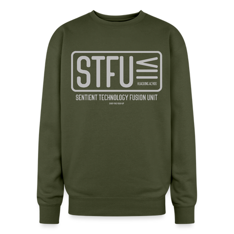STFU Oversized Sweatshirt - olive green