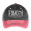 FOMO Trucker Hat - washed pink / silver 