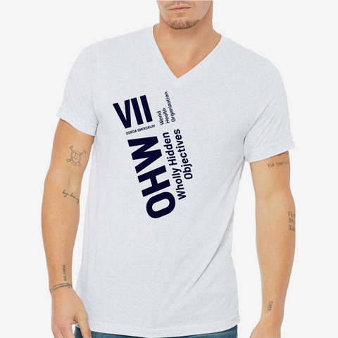 WHO Blue Acro V Neck